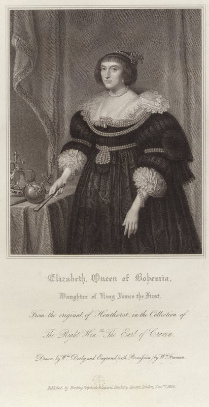 Elizabeth, Bohemya Kraliçesi by Gerrit van Honthorst