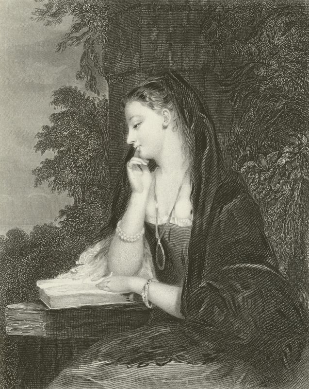 Kızlık Meditasyonu by Gilbert Stuart Newton