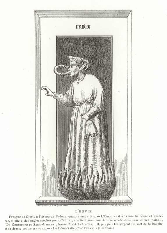 Envy  by Giotto di Bondone