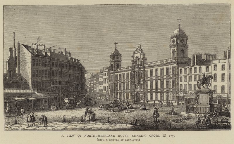 Northumberland Evi'nden Bir Görünüm, Charing Cross, 1753 by Giovanni Antonio Canal