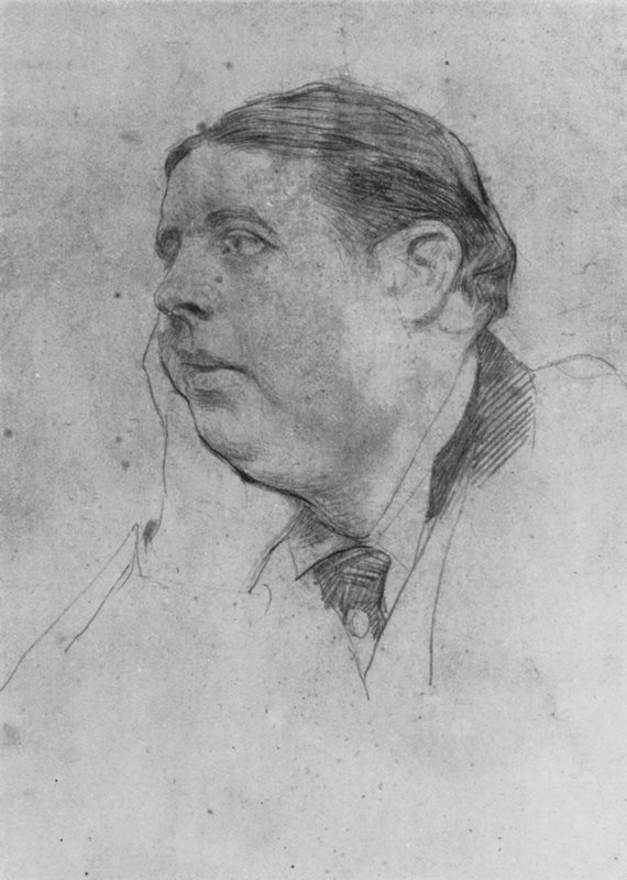 Oscar Wilde (taş) by Giovanni Boldini
