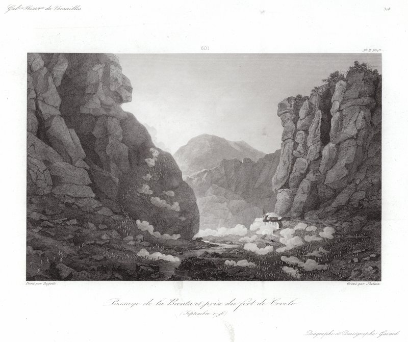 Brenta Geçişi by Giuseppe Pietro Bagetti
