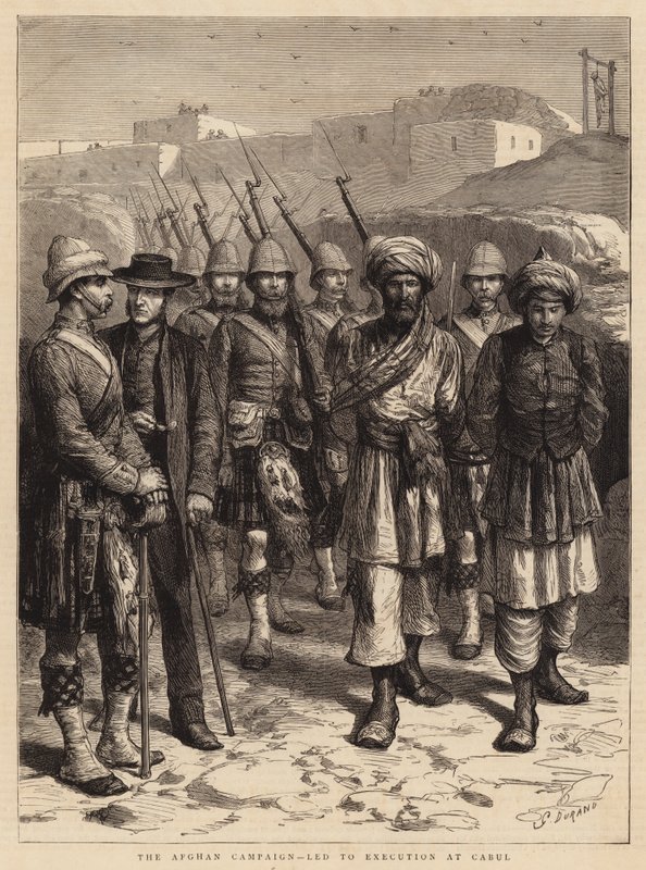 Afgan Seferi, Cabul'da İnfaza Yol Açtı (gravür) by Godefroy Durand