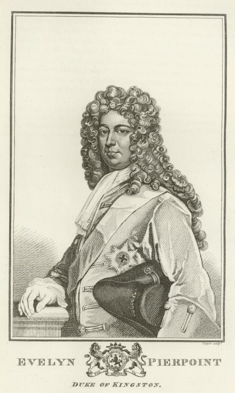 Evelyn Pierpoint, Kingston Dükü by Godfrey Kneller
