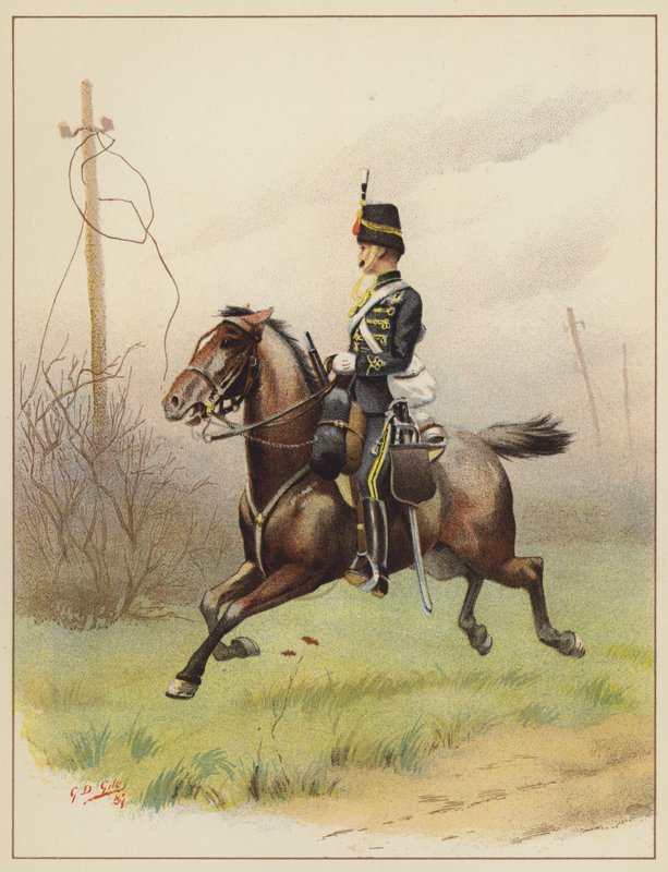 10. (Galler Prensi Kendi Kraliyetine Sahiptir) Hussars by Godfrey Douglas Giles