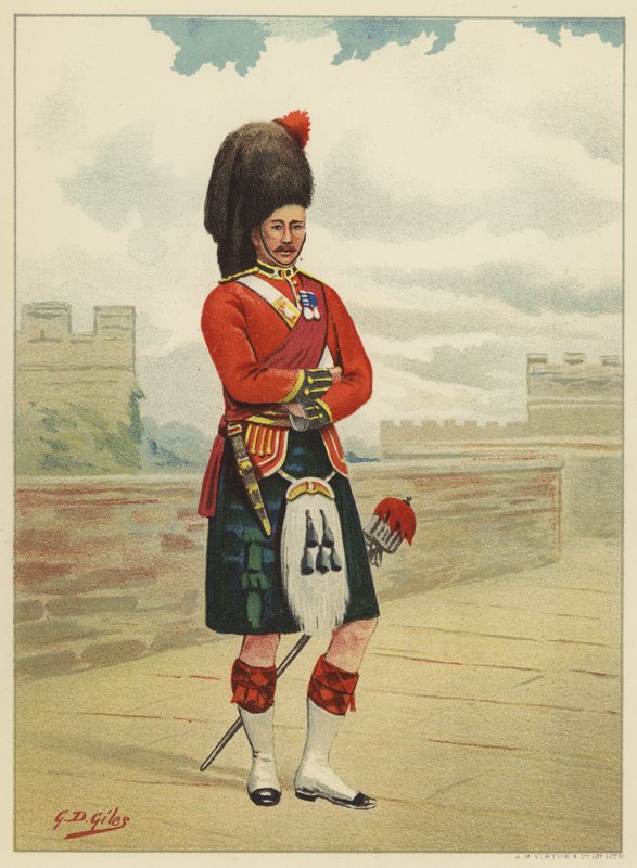 42. Kara Saat (Kraliyet Highlanders) by Godfrey Douglas Giles