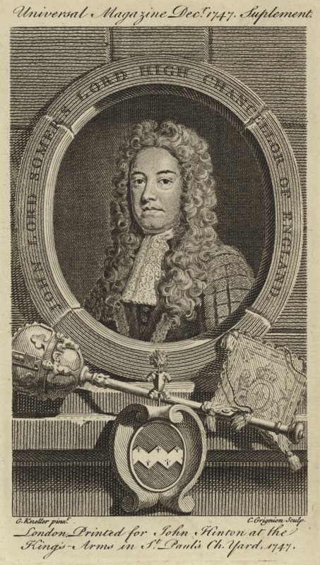 John Lord Somers, İngiltere