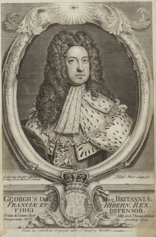 İrlanda Büyük Britanya George I portresi by Godfrey Kneller
