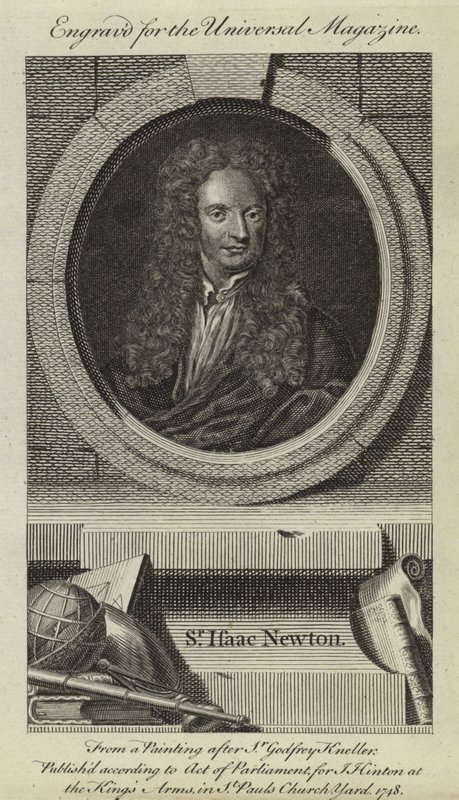 Sir Isaac Newton  by Godfrey Kneller