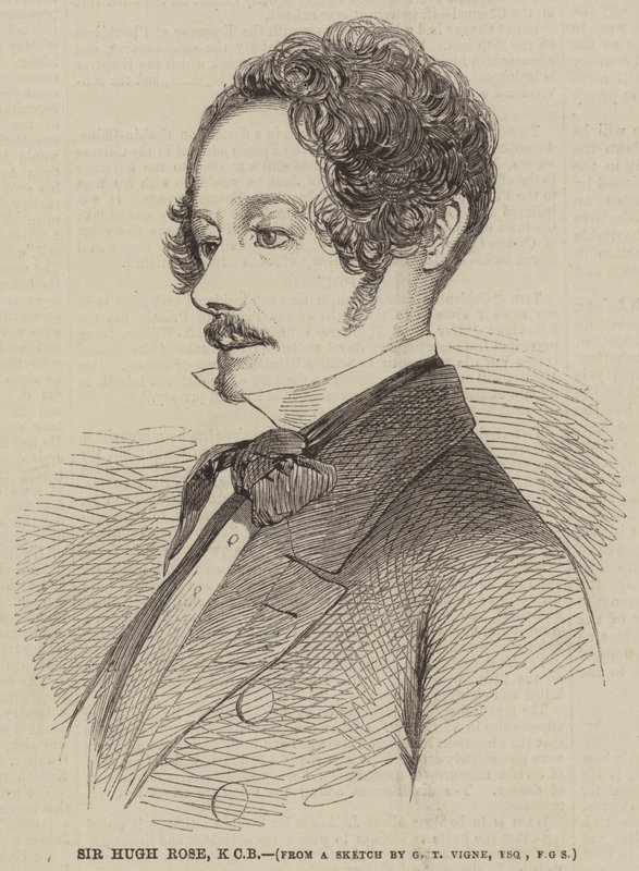 Sir Hugh Rose, KKB by Godfrey Thomas Vigne