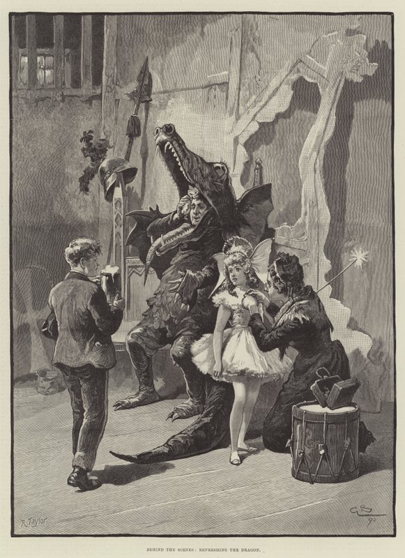 Sahne Arkası, Ejderhayı Canlandırmak by Gordon Frederick Browne