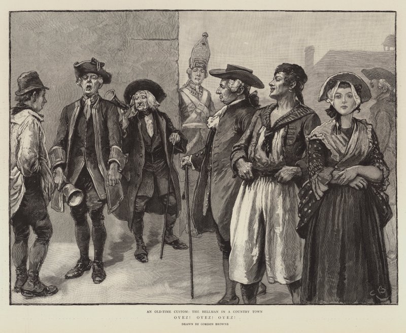 Oyez! Oyez! Oyez!  by Gordon Frederick Browne
