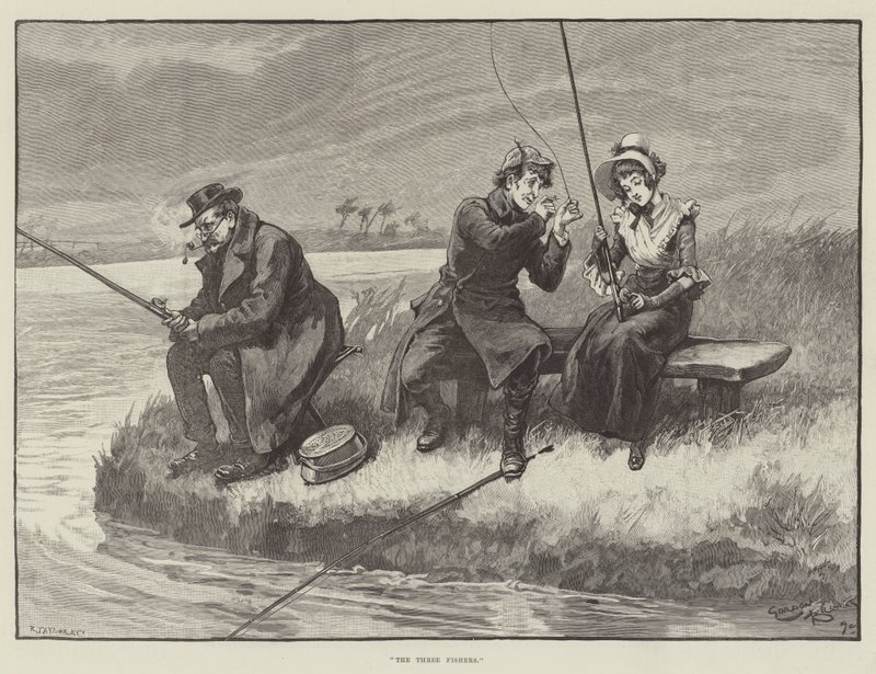 Üç Balıkçı by Gordon Frederick Browne