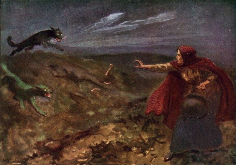 Illustration for The Tale of the Cauldron  by Gordon Frederick after Browne