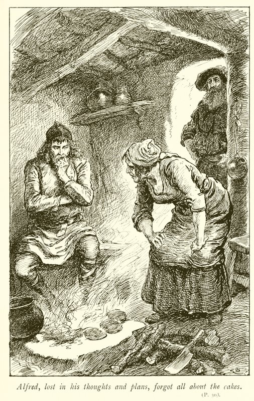 Alfred kekleri yakıyor by Gordon Frederick Browne