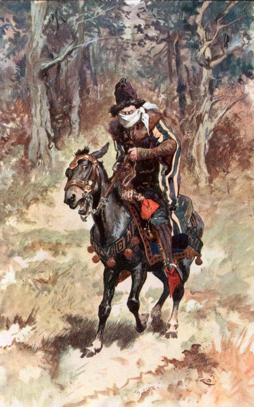 Ghysbrecht Van Swieten katırı üzerinde oturuyor by Gordon Frederick Browne
