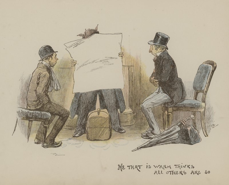 Sıcak Olan, Diğerlerinin Öyle Olduğunu Düşünür by Gordon Frederick Browne