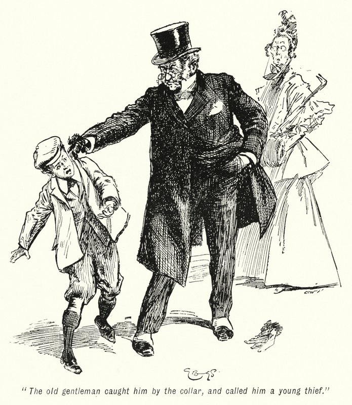 E Nesbit (lito) tarafından Hazine Arayanların Hikayesi için İllüstrasyon by Gordon Frederick Browne