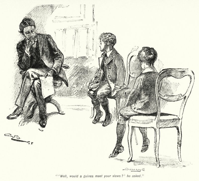 E Nesbit (lito) tarafından Hazine Arayanların Hikayesi için İllüstrasyon by Gordon Frederick Browne