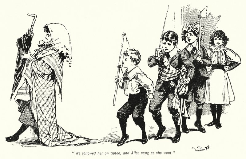 E Nesbit (lito) tarafından Hazine Arayanların Hikayesi için İllüstrasyon by Gordon Frederick Browne