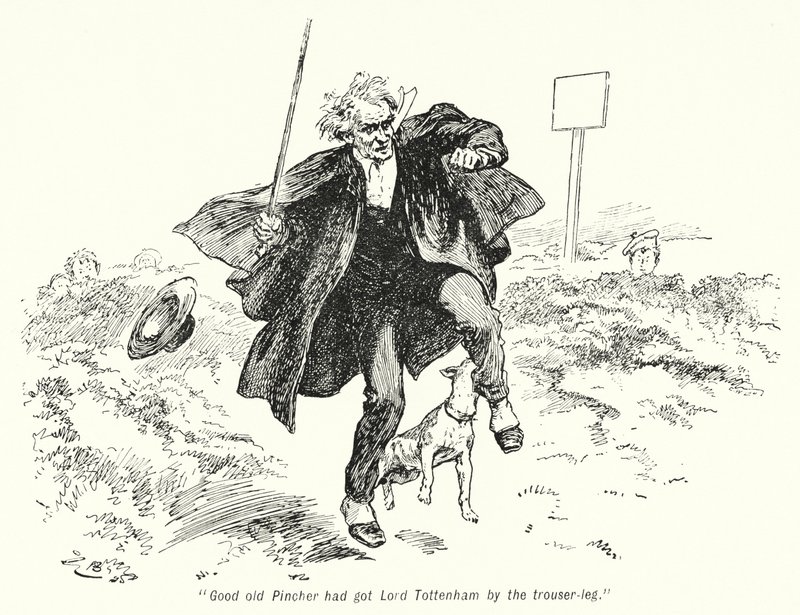 E Nesbit (lito) tarafından Hazine Arayanların Hikayesi için İllüstrasyon by Gordon Frederick Browne