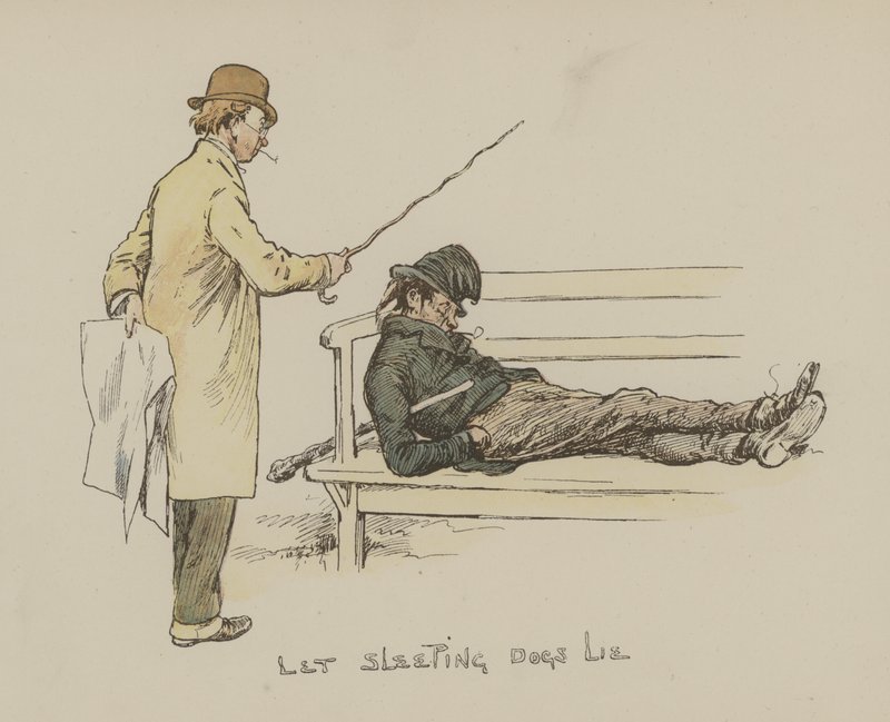 Uyuyan köpeklerin uzanmasına izin ver by Gordon Frederick Browne