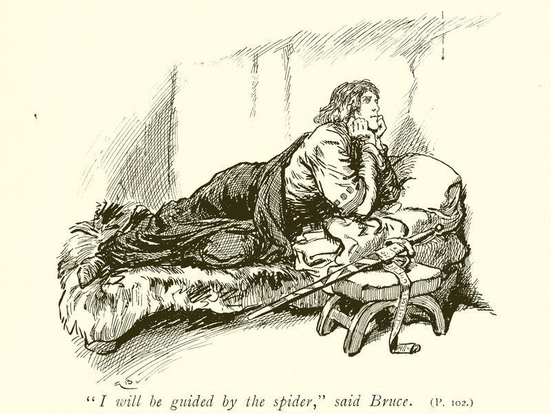 Robert Bruce ve Örümcek by Gordon Frederick Browne