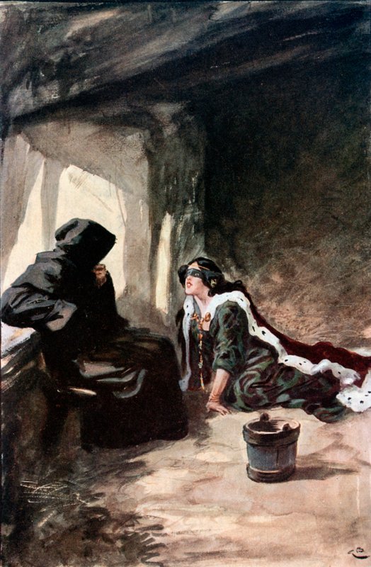 Başını Yavaşça Kaldırdı ve Maskesinin Arkasından Ona Baktı by Gordon Frederick Browne