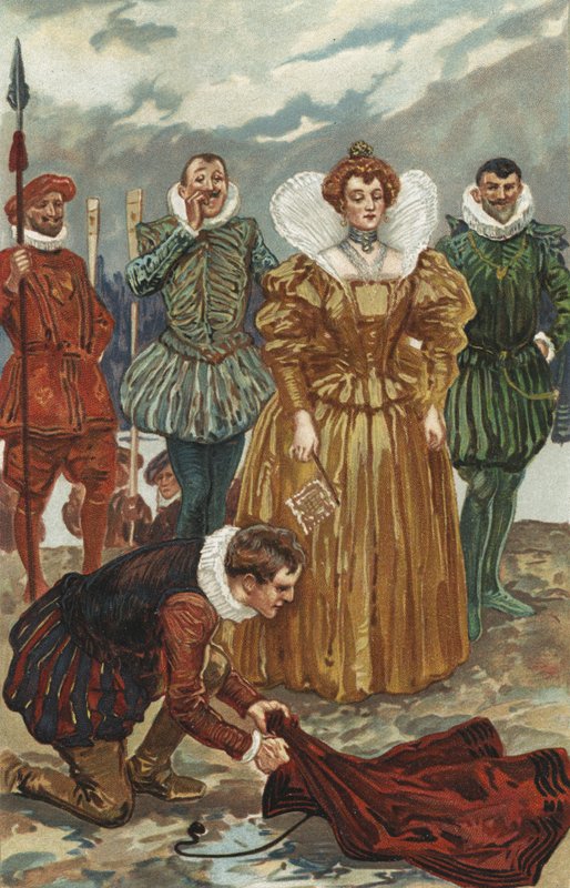 Sir Walter Raleigh, pelerinini Kraliçe I. Elizabeth