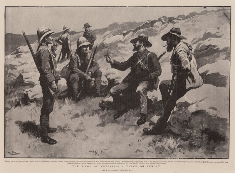 Mafeking Kuşatması, Pazar Günü Ateşkes by Gordon Frederick Browne