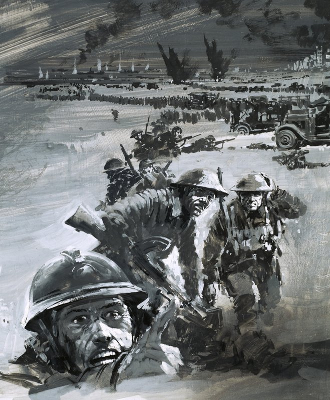 Dunkirk savaş sahnesi by Graham Coton