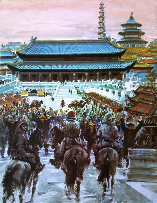 Marco Polo, babası ve amcasıyla birlikte Büyük Han