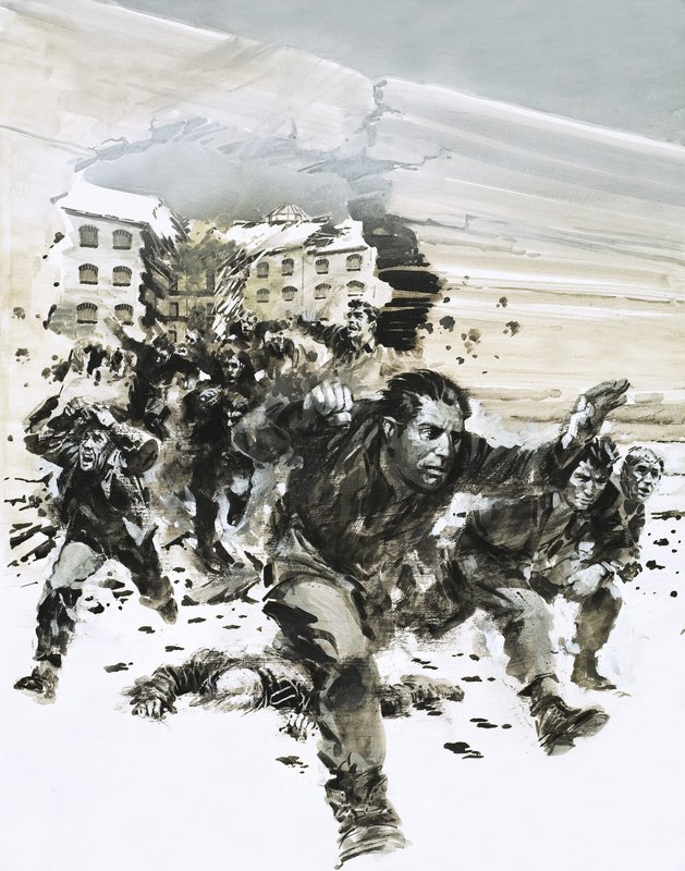 Amiens hapishanesinden kaçan savaş esirleri by Graham Coton