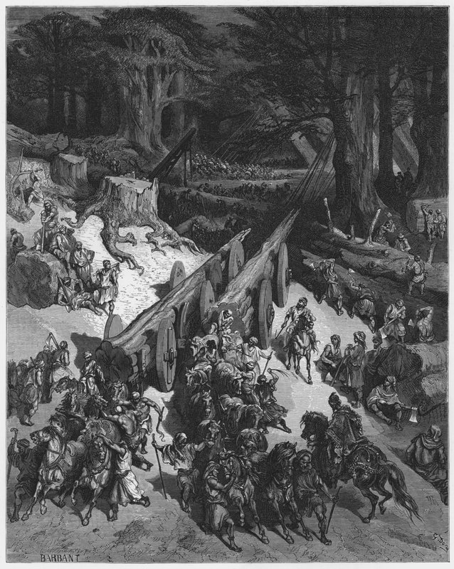 Gustave Dore İncil: İlyas bir melek tarafından besleniyor by Gustave Dore