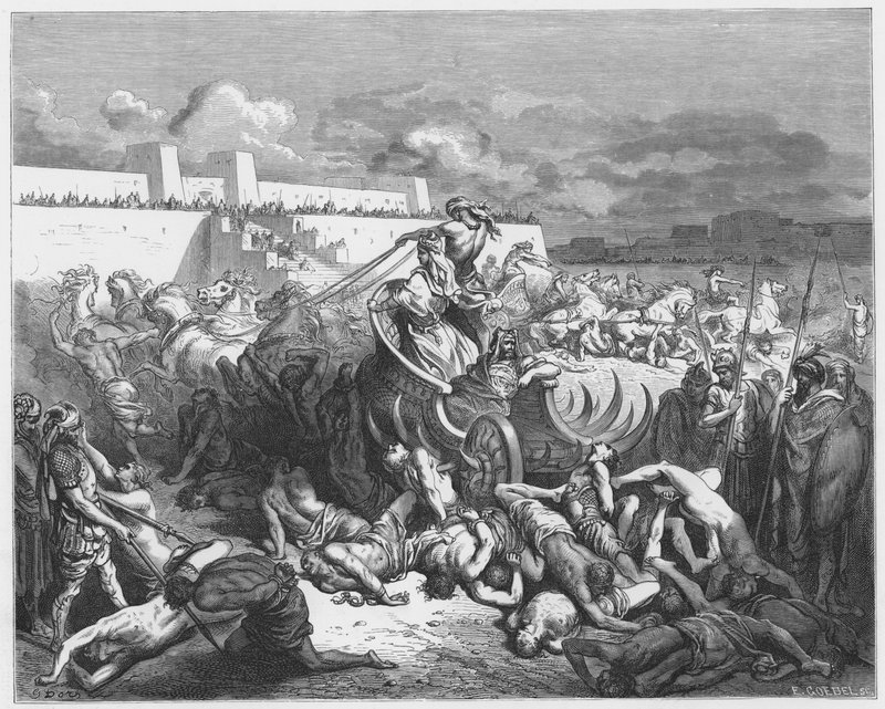 Gustave Dore Bible: David punishing the Ammonites  by Gustave Dore
