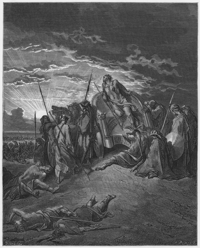 Gustave Dore Bible: Death of Ahab  by Gustave Dore