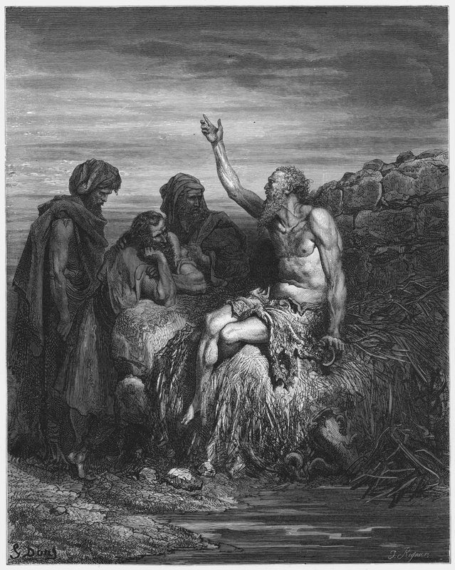 Gustave Dore Bible: Job and his friends  by Gustave Dore