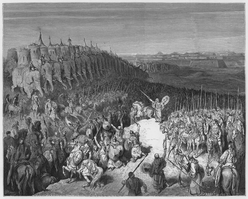 Библия Густав Дор: Мико исроилиёнро ба тавба даъват мекард by Gustave Dore