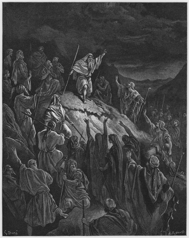 Gustave Dore Bible: Mattathias appealing to the Jewish refugees  by Gustave Dore
