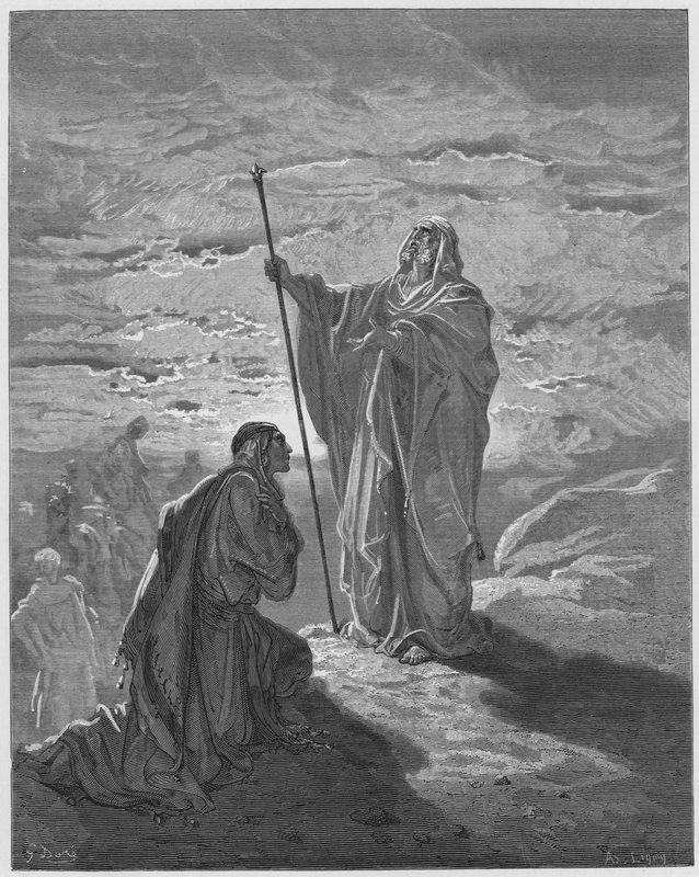 Gustave Dore Bible: Samuel blessing Saul  by Gustave Dore