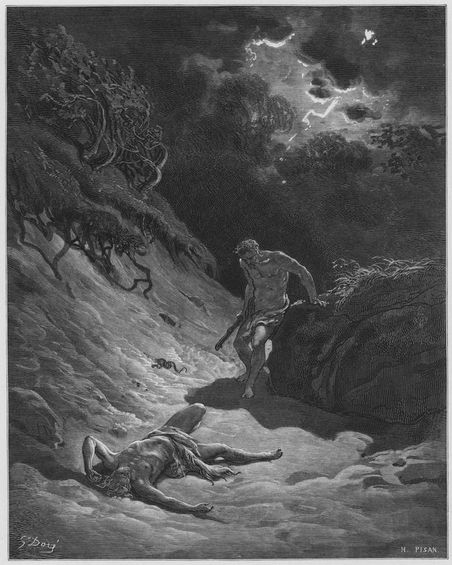 Gustave Dore Bible: The death of Abel  by Gustave Dore