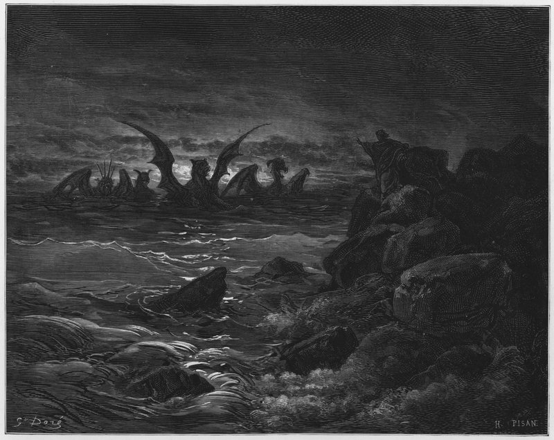 Sjálfsmynd sem heilagur Stefán by Gustave Dore