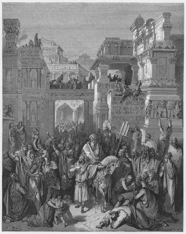 Gustave Dore Bible: Triumph of Mordecai  by Gustave Dore