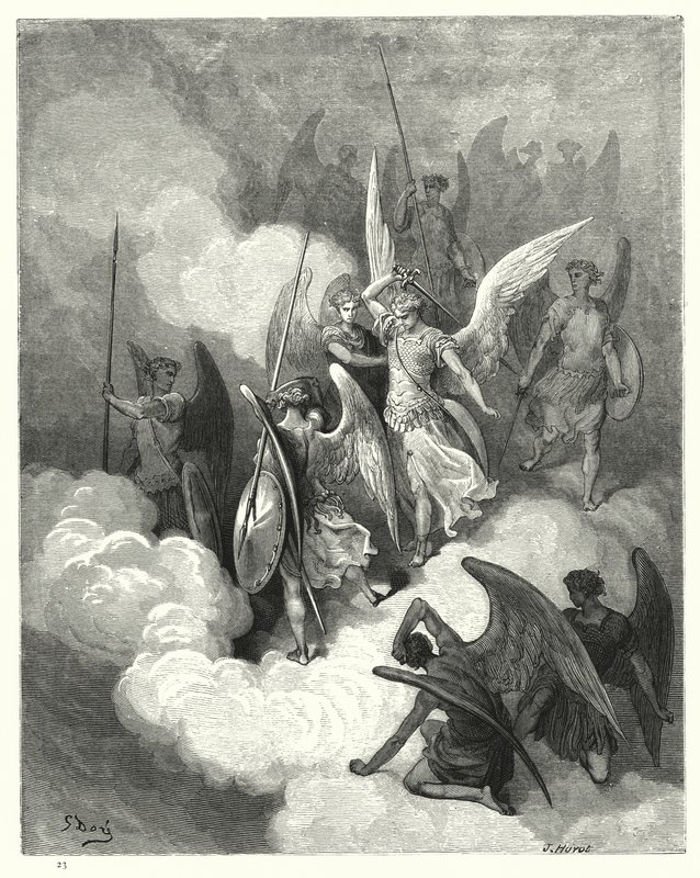 Miltons Paradise Lost için Gustave Dore