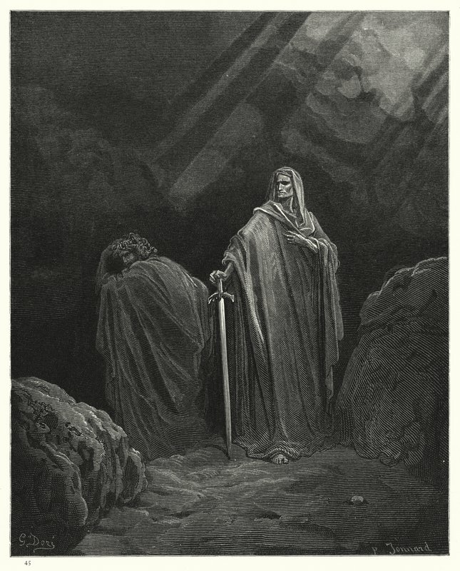 Miltons Paradise Lost için Gustave Dore