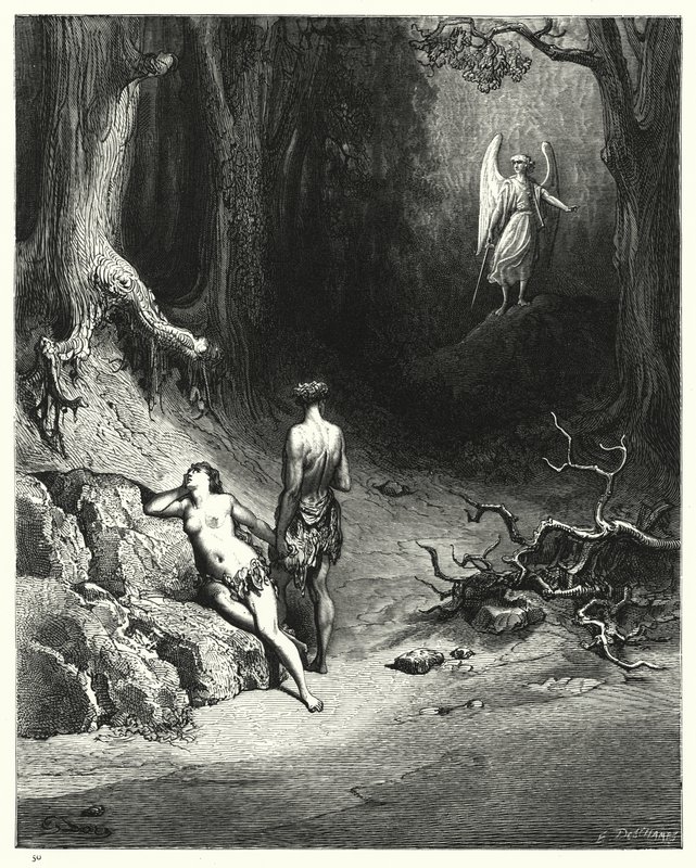 Illustration by Gustave Dore for Miltons Paradise Lost, Book XII, line 645  by Gustave Dore