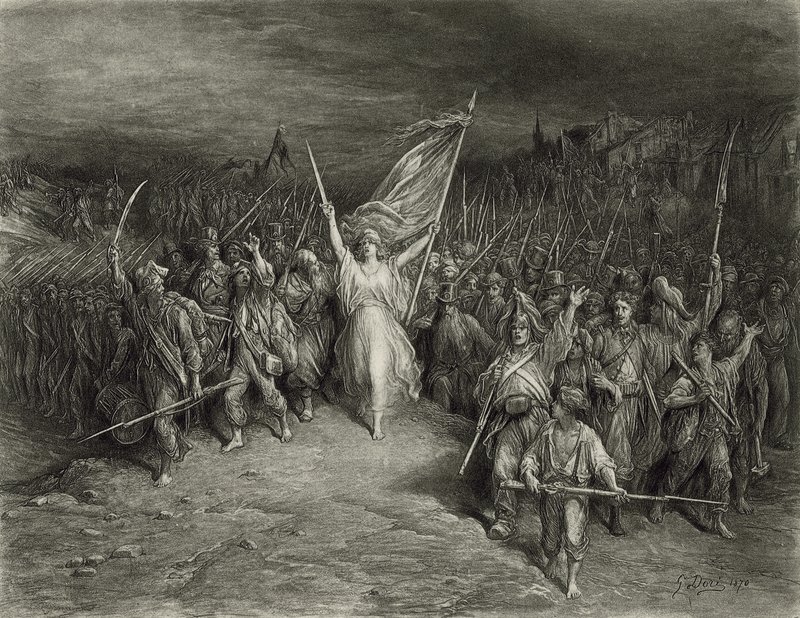 La Marseillaise (fotogravür) by Gustave Dore