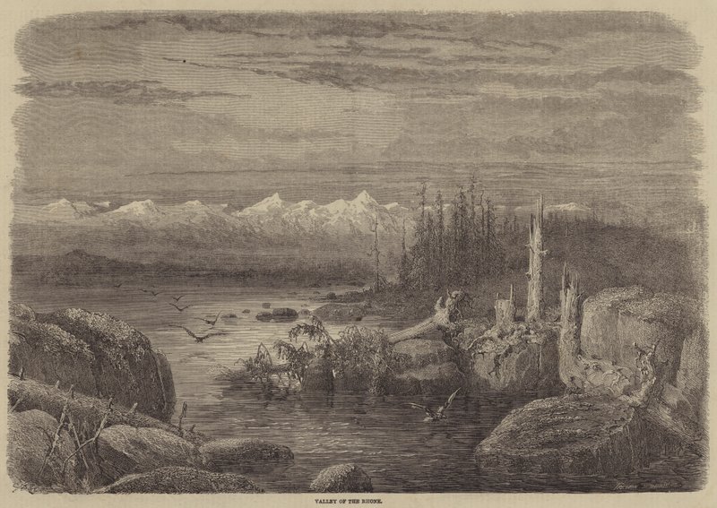 Rhone Vadisi by Gustave Dore