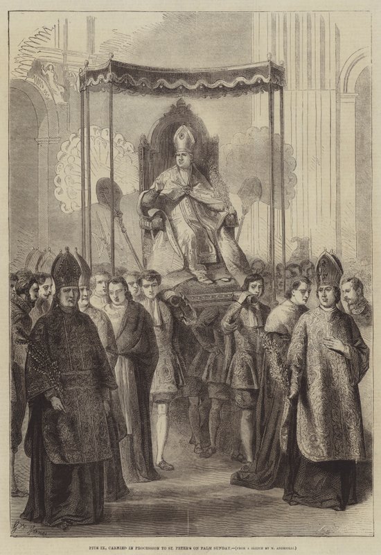Pius IX, Palm Pazar günü St Peters