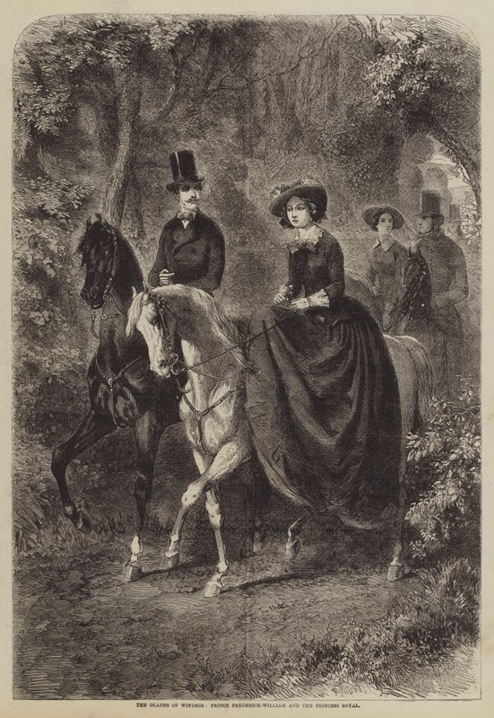 Windsor Glades, Prens Frederick-William ve Kraliyet Prensesi by Gustave Janet